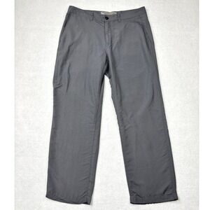 REI Co-op Sahara Mens 34x30 Charcoal Grey Nylon Hiking Cargo Pants 877605